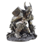 Mobile Preview: Thor Figur knieend mit Rüstung und Hammer2