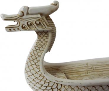 Preview: Räucherstäbchenhalter Drachenboot weiß1