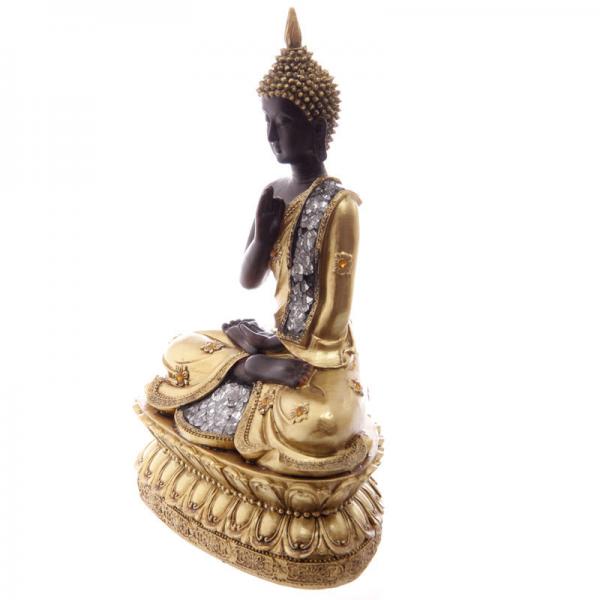 Thai-Budda sitzend mit erhobener Hand3