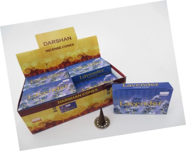 Darshan Lavendel Räucherkegel