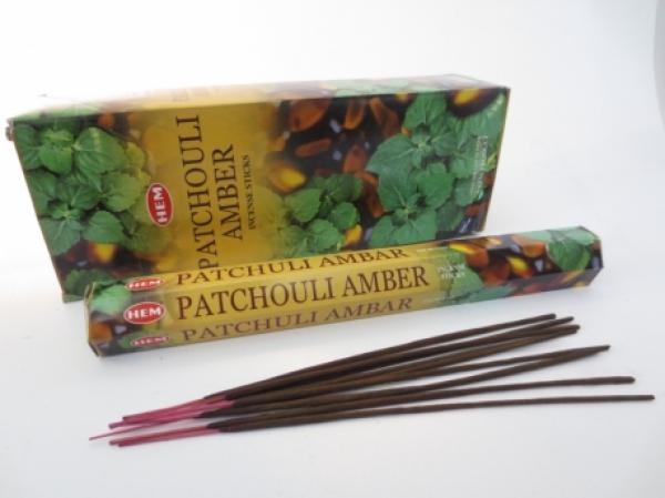 HEM patchouli amber Räucherstäbchen