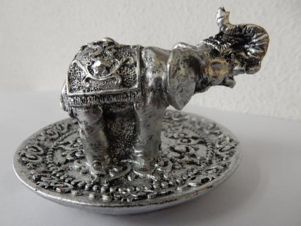 Räucherstäbchenhalter Elefant silber