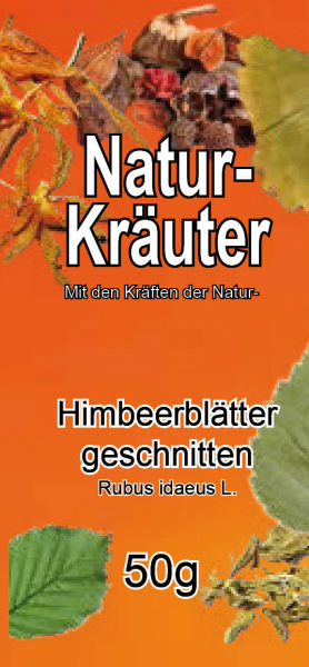 Himbeerblätter geschnitten