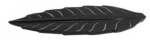 Räucherstäbchenhalter schwarzer Speckstein Blatt